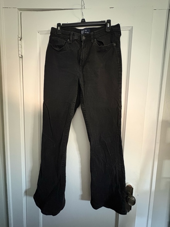 GAP Denim - GAP Black Flare Jeans Wide Leg High-Rise